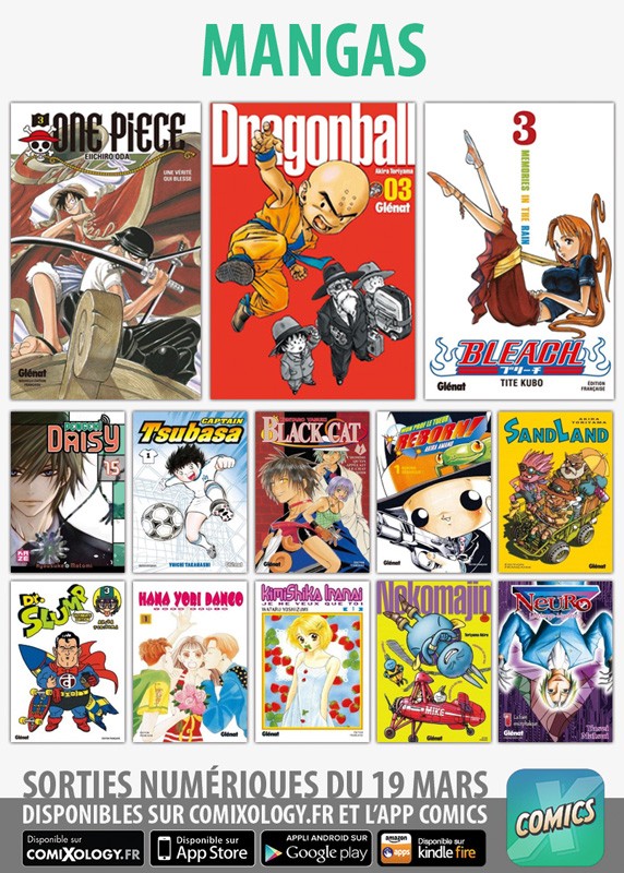 Mangas de mars 2014 sur Comixology