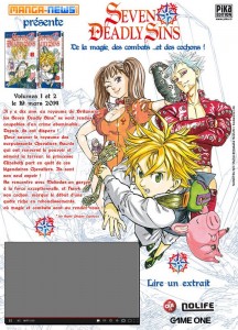Publicité pour Seven Deadly Sins sur Manga News