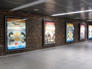 Publicités dans le RER