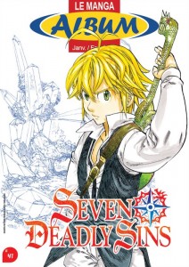 Seven Deadly Sins en couverture du magazine des librairies Album