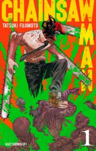 Couverture du tome 1 de Chainsaw Man chez Kazé manga