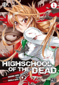 Couverture du tome 1 de High School of the Dead chez Pika