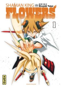 Couverture du tome 1 de Shaman King Flowers chez Kana