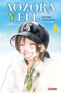 Couverture du tome 1 de la nouvelle édition de Aozora Yell un amour en f anfare chez Panini