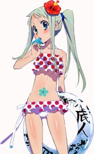 Menma en maillot de bain (AnoHana)