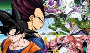 Les ennemis majeurs de la saga DBZ : Freeza, Cell & Buu sous leurs différentes formes