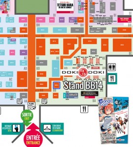 Stand Doki-Doki sur le plan de Japan Expo 2013