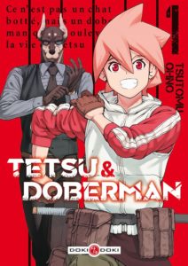 Couverture du tome 1 de Tetsu & Doberman chez Doki-Doki