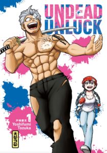 Couverture du tome 1 de Undead Unluck chez kana