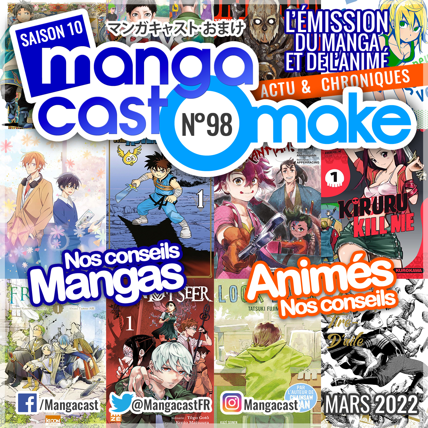 Cartouche du Mangacast Omake n°98