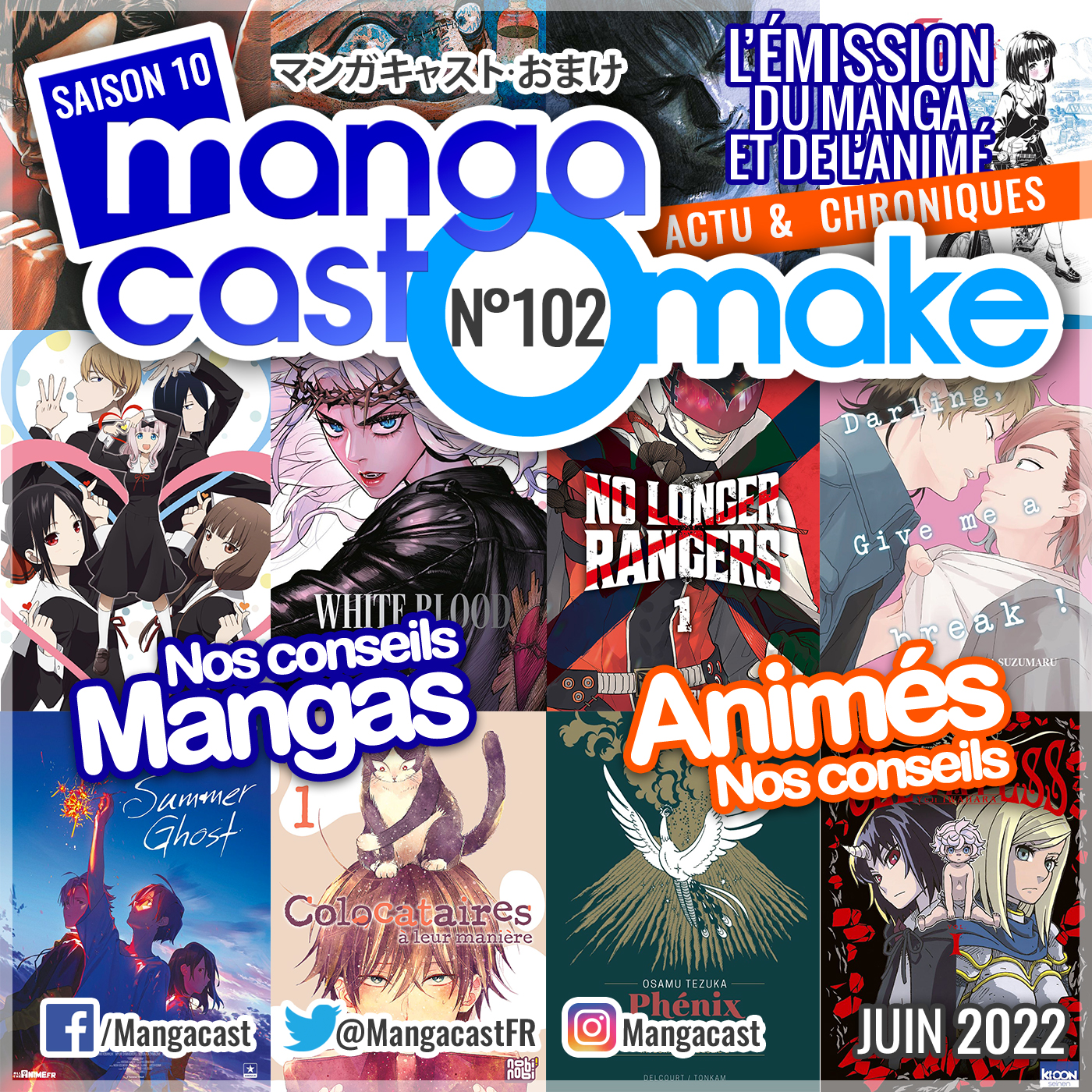 Cartouche du Mangacast Omake n°102