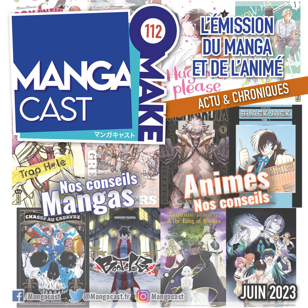 Cartouche du Mangacast Omake n°112